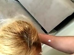 Petite Milf gives morning Pov blowjob and gets messy facial!